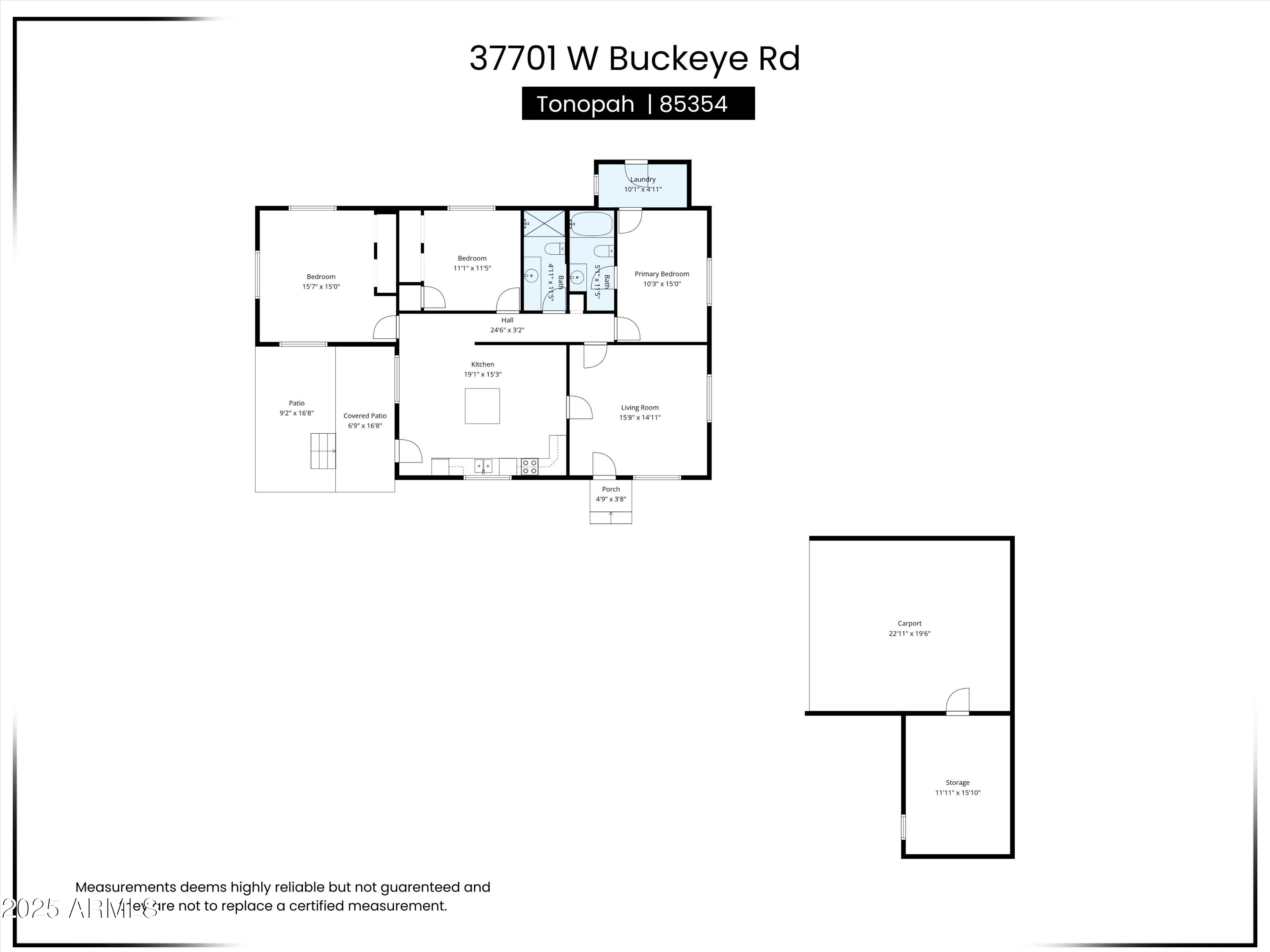 37701 West Buckeye Road Tonopah, AZ 85354 - Photo 35 of 35 a picture of a floor plan
