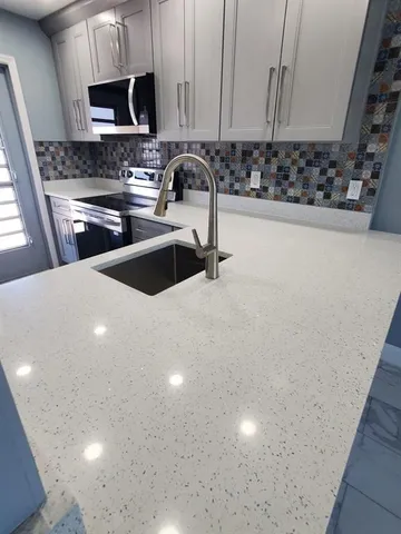 a view of yard from a tub