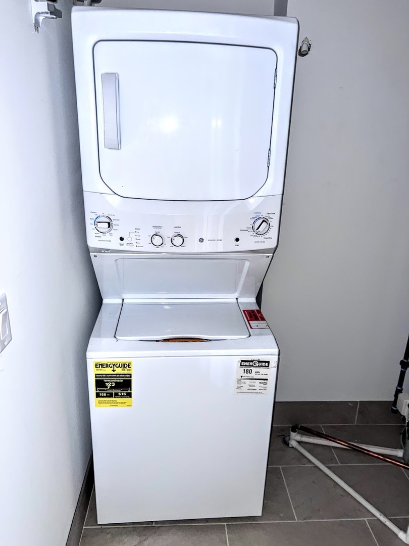 3203 North Ridgeway Avenue, Unit 3C Chicago, IL 60618 - Photo 14 of 17 a close up view of washer and dryer