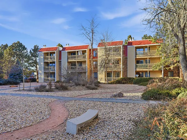 a front view of a building