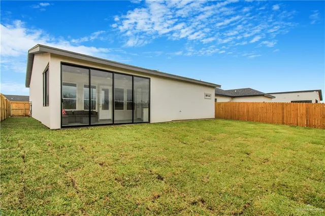 a view of a door and an outdoor space