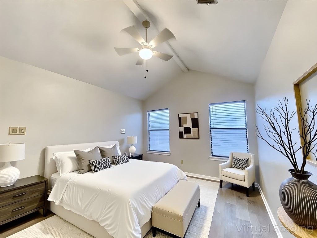12333 Yarmont Way Austin, TX 78753 - Photo 25 of 40 a bedroom with bed and a couch