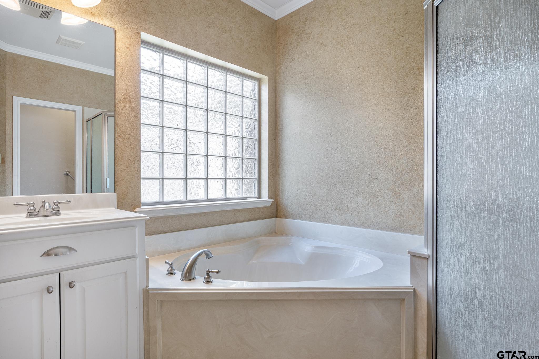 5603 Thomas Nelson Drive Tyler, TX 75707 - Photo 13 of 28 a bath room with a sink and a bathtub