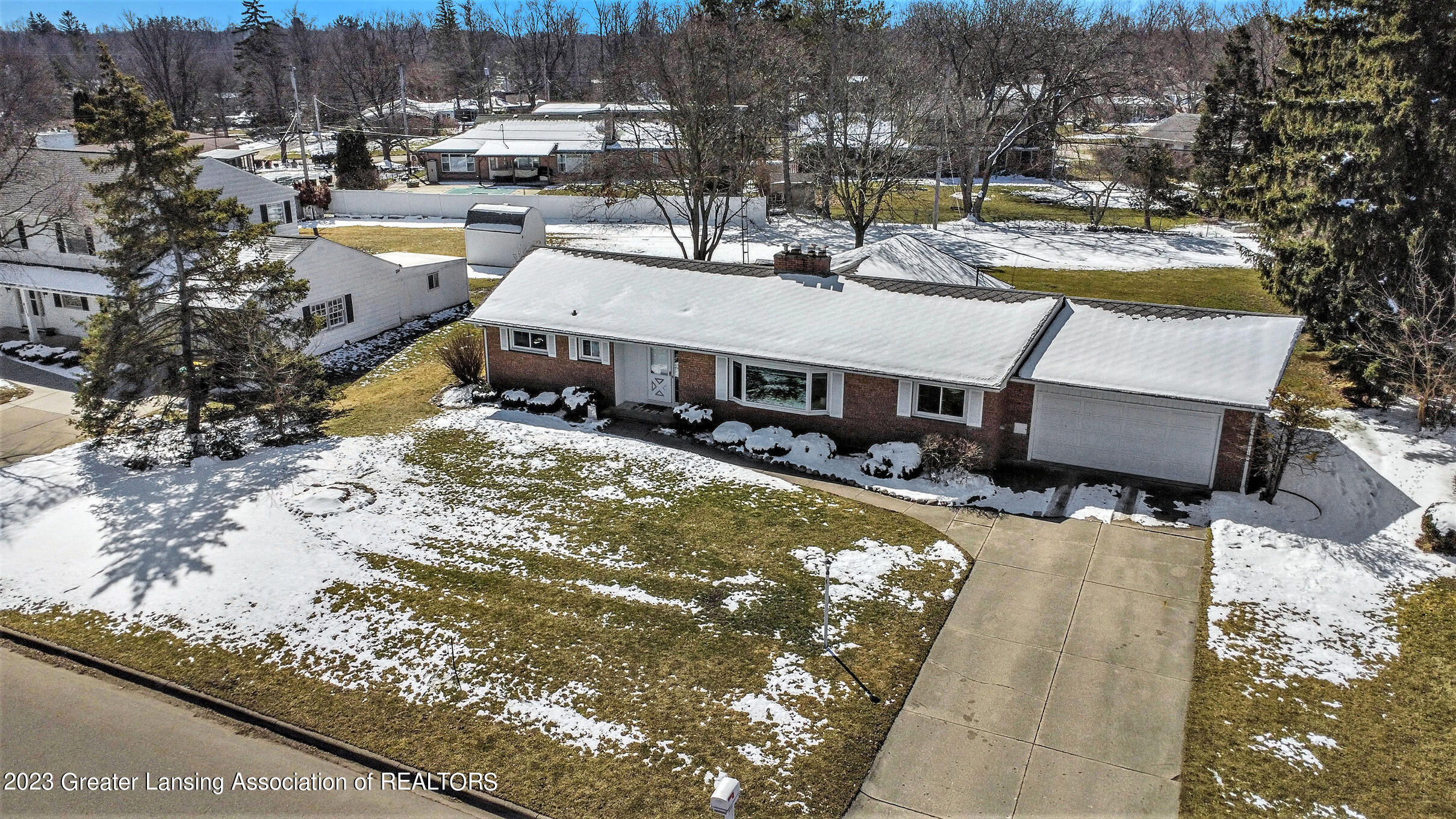 4123 Barton Road Lansing, MI 48917 - Photo 28 of 30 Front Ariel 1