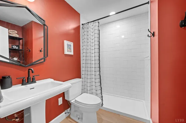 a view of a park with slide