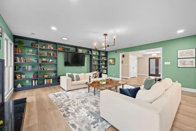 a kitchen with a table and chairs in it