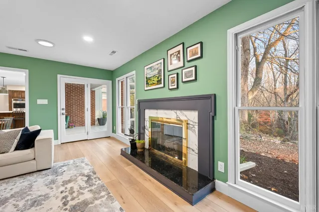 a large kitchen with stainless steel appliances lots of counter top space