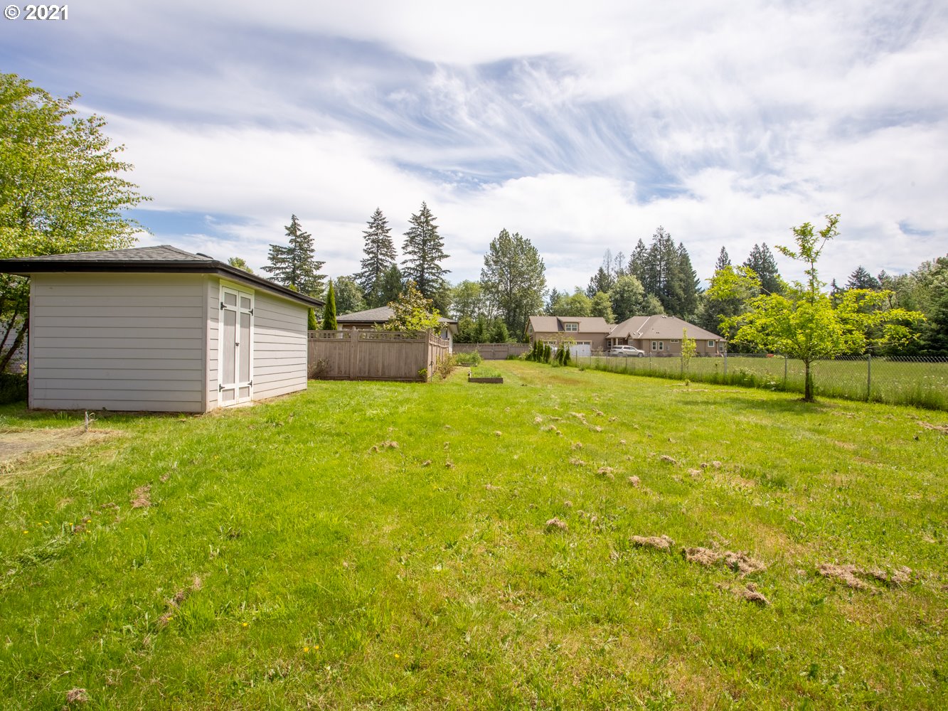 18509 Northeast Risto Road Battle Ground, WA 98604 - Photo 31 of 32 a view of a backyard with garden