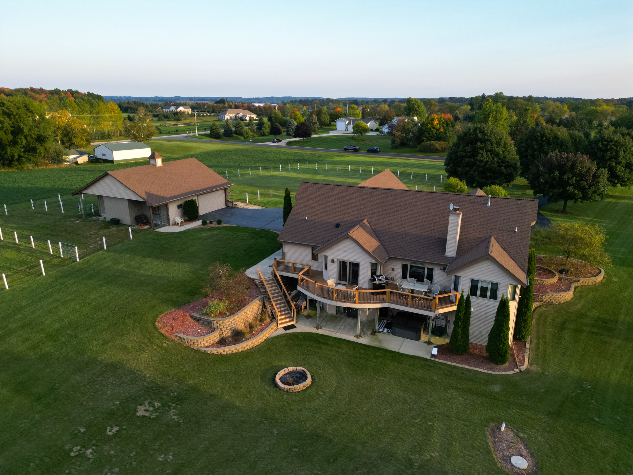 4942 Bridle Path Road Polk, WI 53076 - Photo 2 of 62 Rear of Home