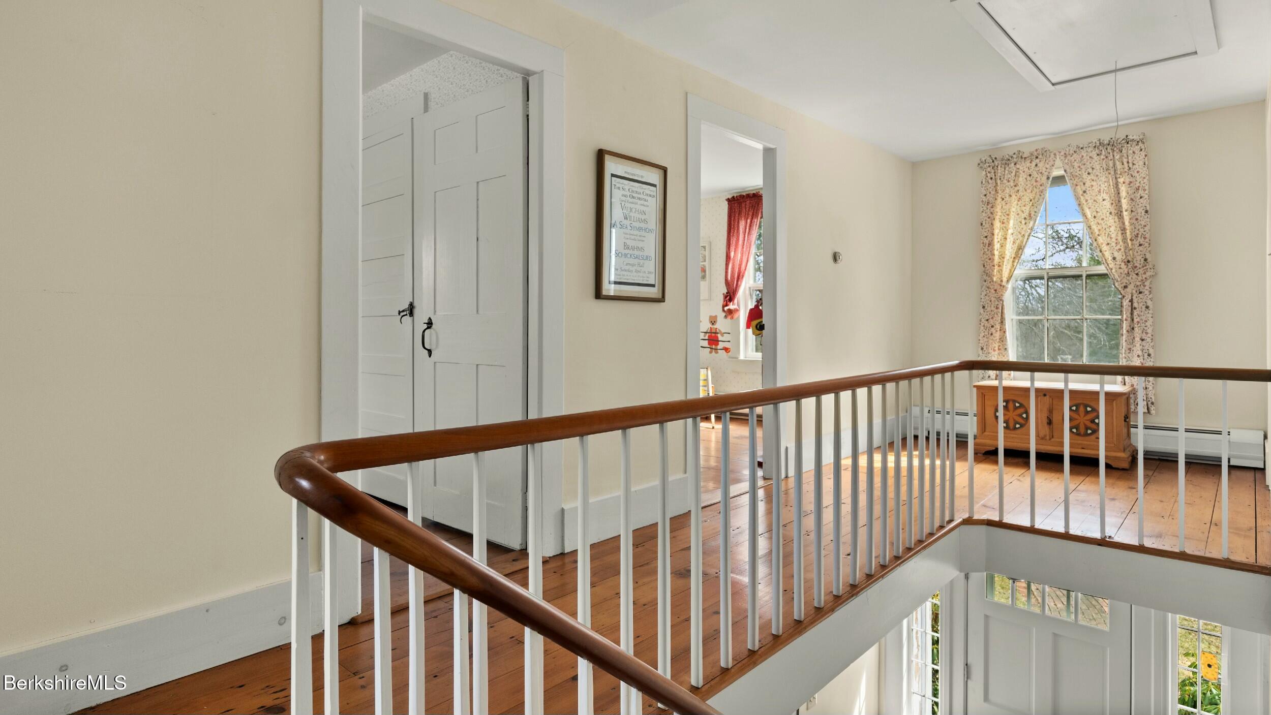 191 Sandisfield Road Sandisfield, MA 01255 - Photo 23 of 42 a view of staircase with railing and a window