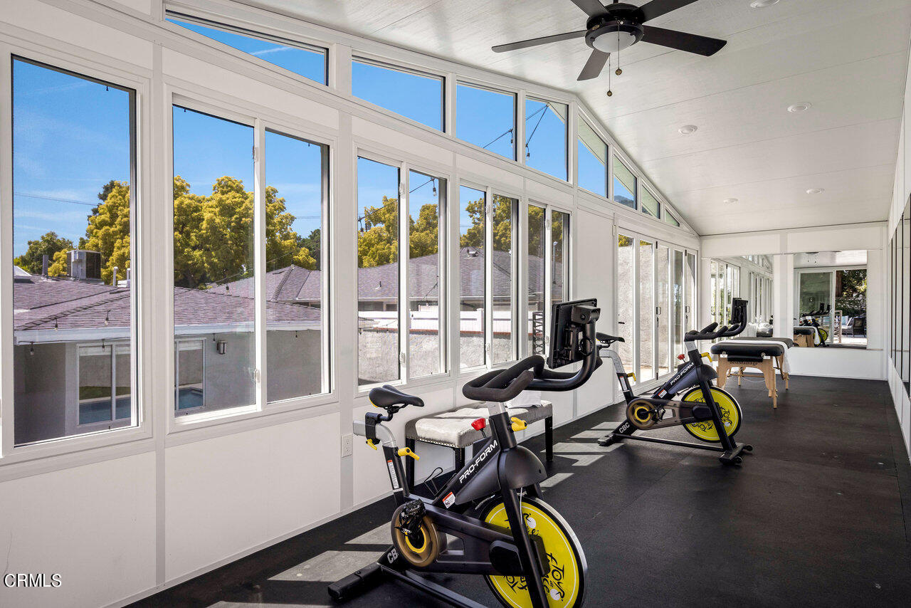 1260 Riviera Drive Pasadena, CA 91107 - Photo 21 of 28 a view of a room with gym equipment