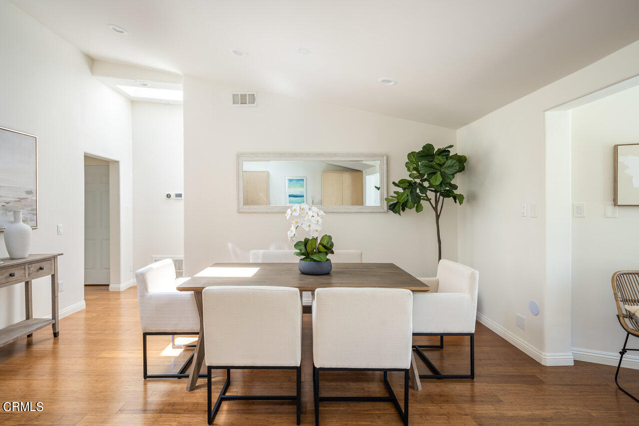 1260 Riviera Drive Pasadena, CA 91107 - Photo 8 of 28 a view of a dining room with furniture and wooden floor