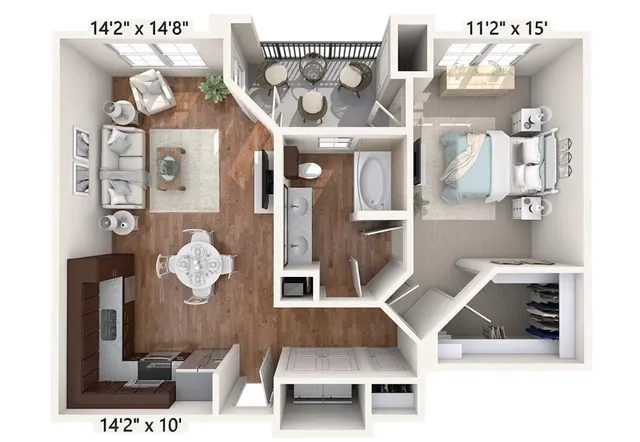 $1,195 | 10800 Lakeline Boulevard, Unit 12302, Austin, TX 78717