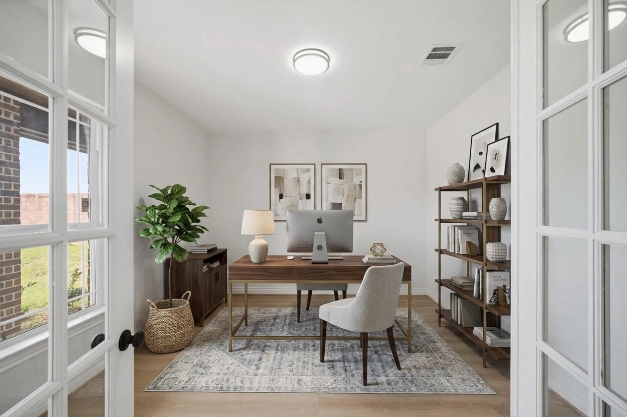 114 Par Circle La Porte, TX 77571 - Photo 2 of 33 Virtually staged to showcase the full potential of the Home Office.