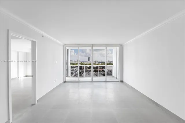 a view of a room with window