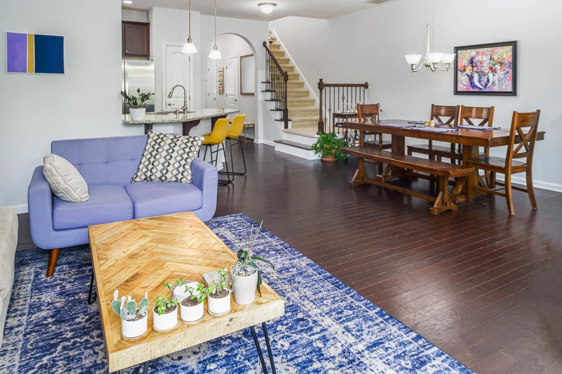 68 Argonaut Drive Durham, NC 27705 - Photo 8 of 29 a living room with furniture and wooden floor