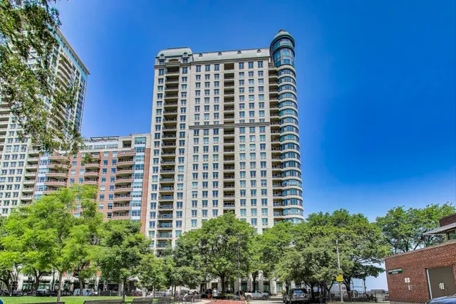 a front view of a building