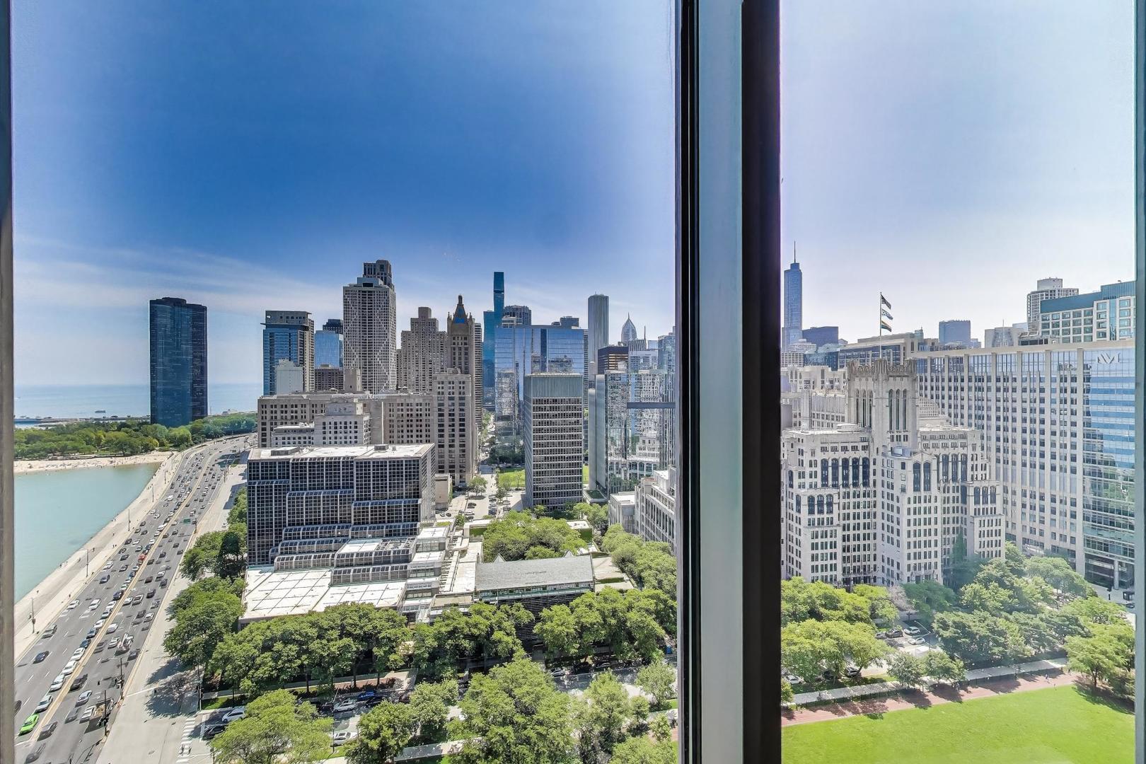 840 North Lake Shore Drive, Unit 2401 Chicago, IL 60611 - Photo 13 of 40 a picture of city view