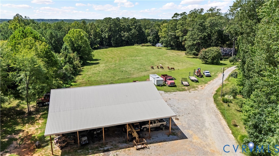 1159 Cedar Hill Road Blackstone, VA 23824 - Photo 42 of 45 an aerial view of a house with a yard