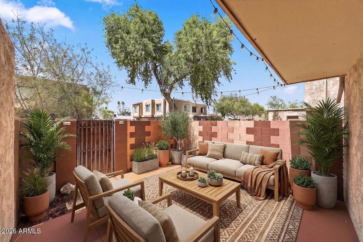 Patio - virtually staged