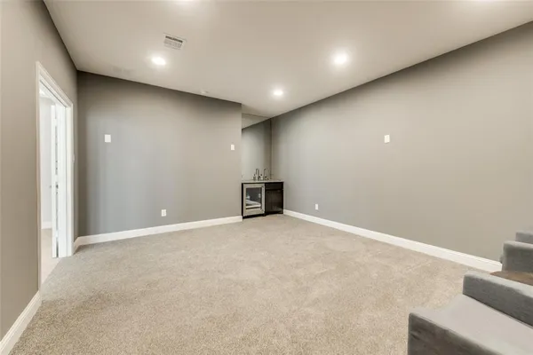a view of an empty room