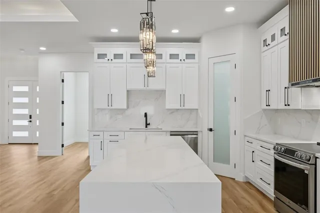 a house view with a garden space