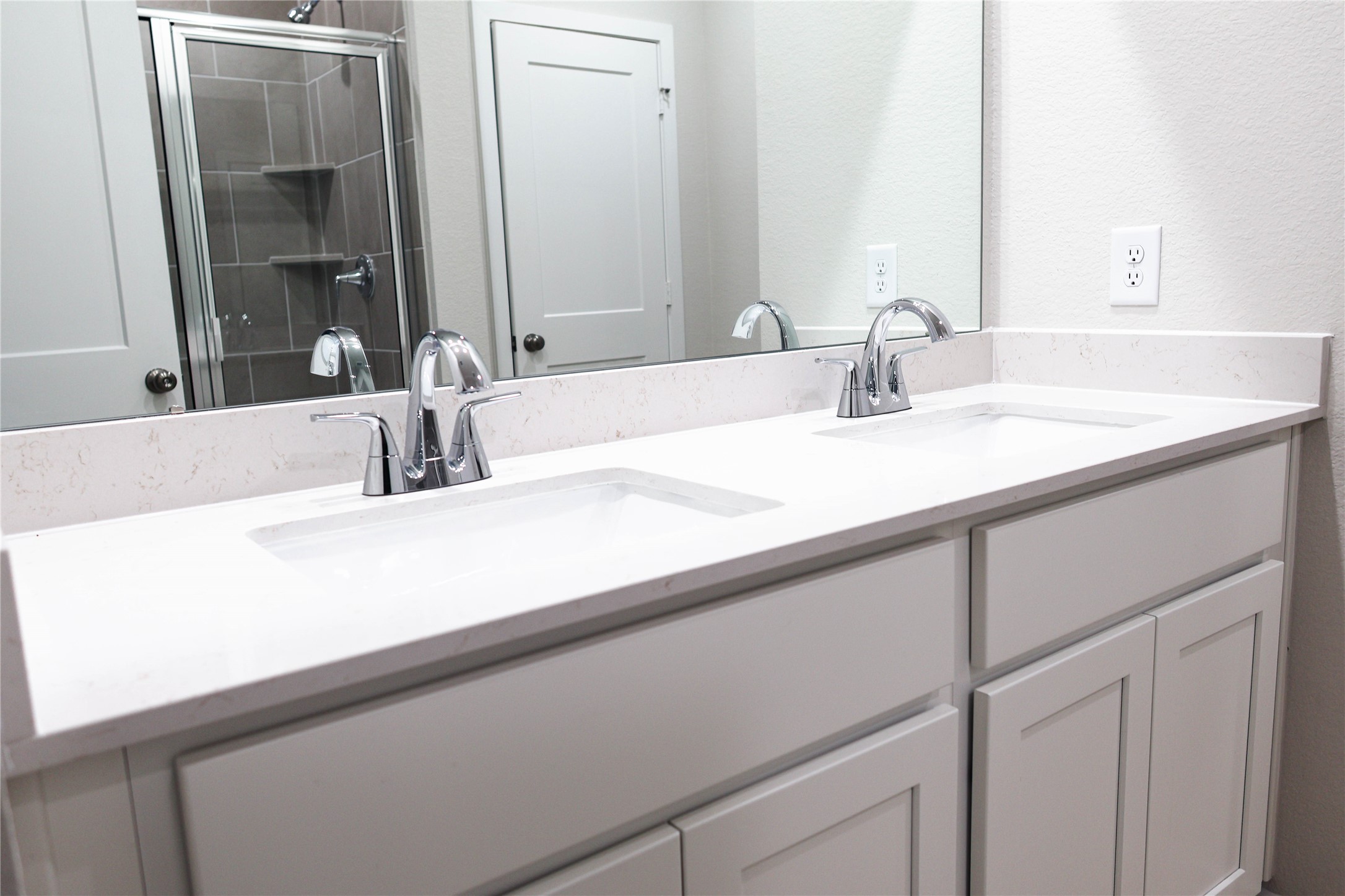 247 Brazen Forest Trail Magnolia, TX 77354 - Photo 10 of 18 a bathroom with a sink and a mirror