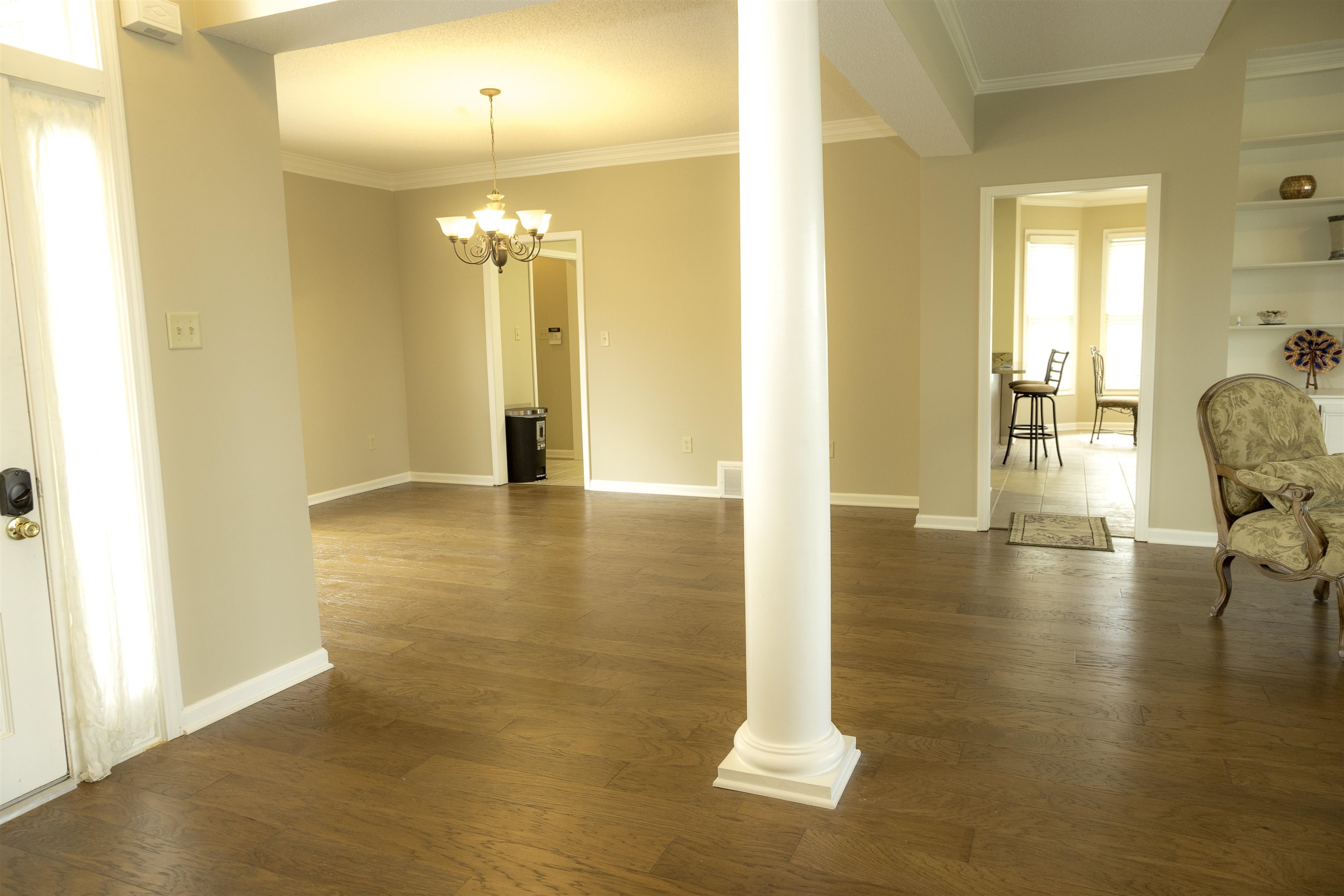 10420 Pilot Rock Road Collierville, TN 38017 - Photo 7 of 27 Open dining room with new hardwood floors