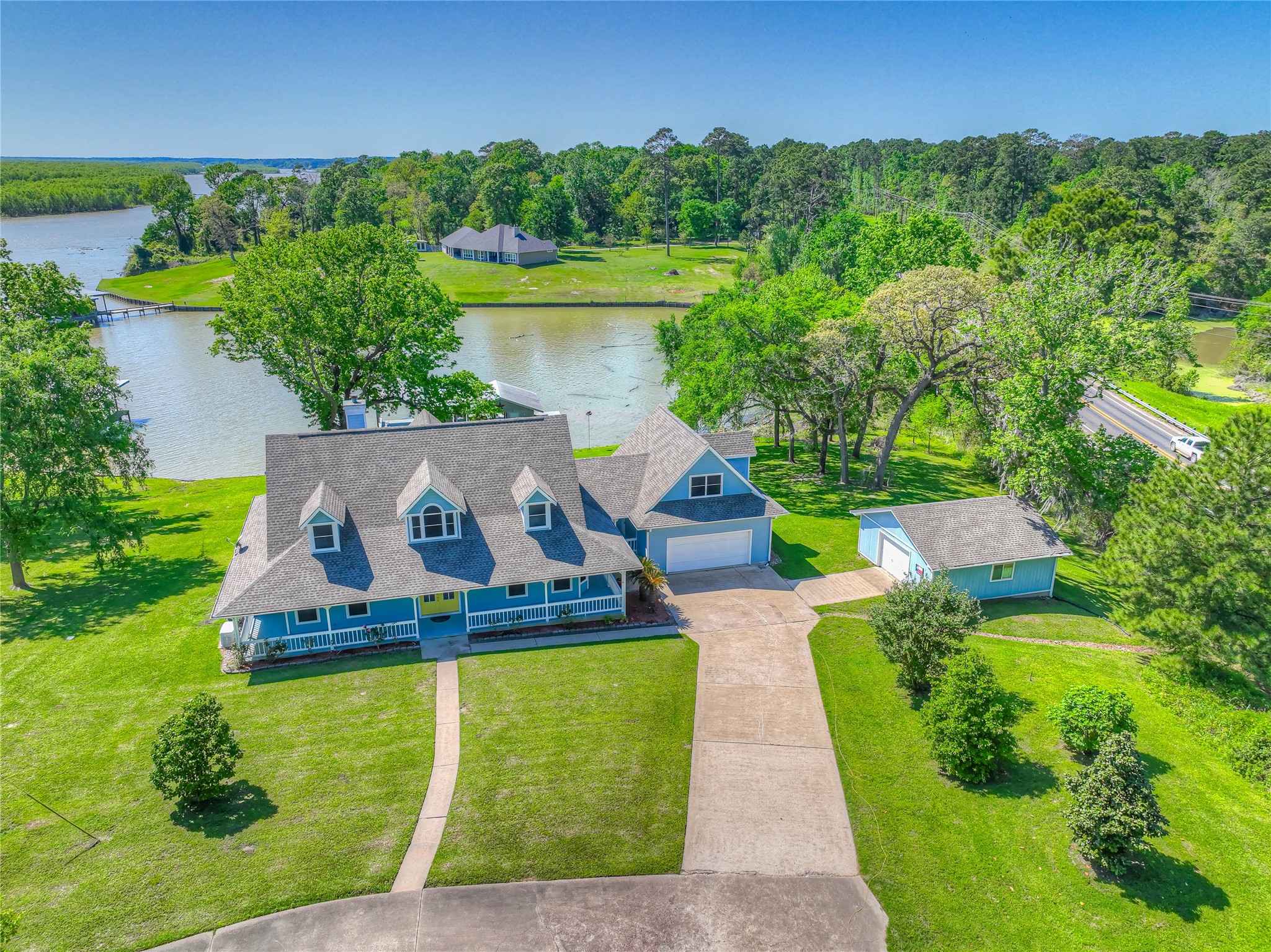 331 Memphis Belle Trinity, TX 75862 - Photo 4 of 50 a view of a lake with a yard