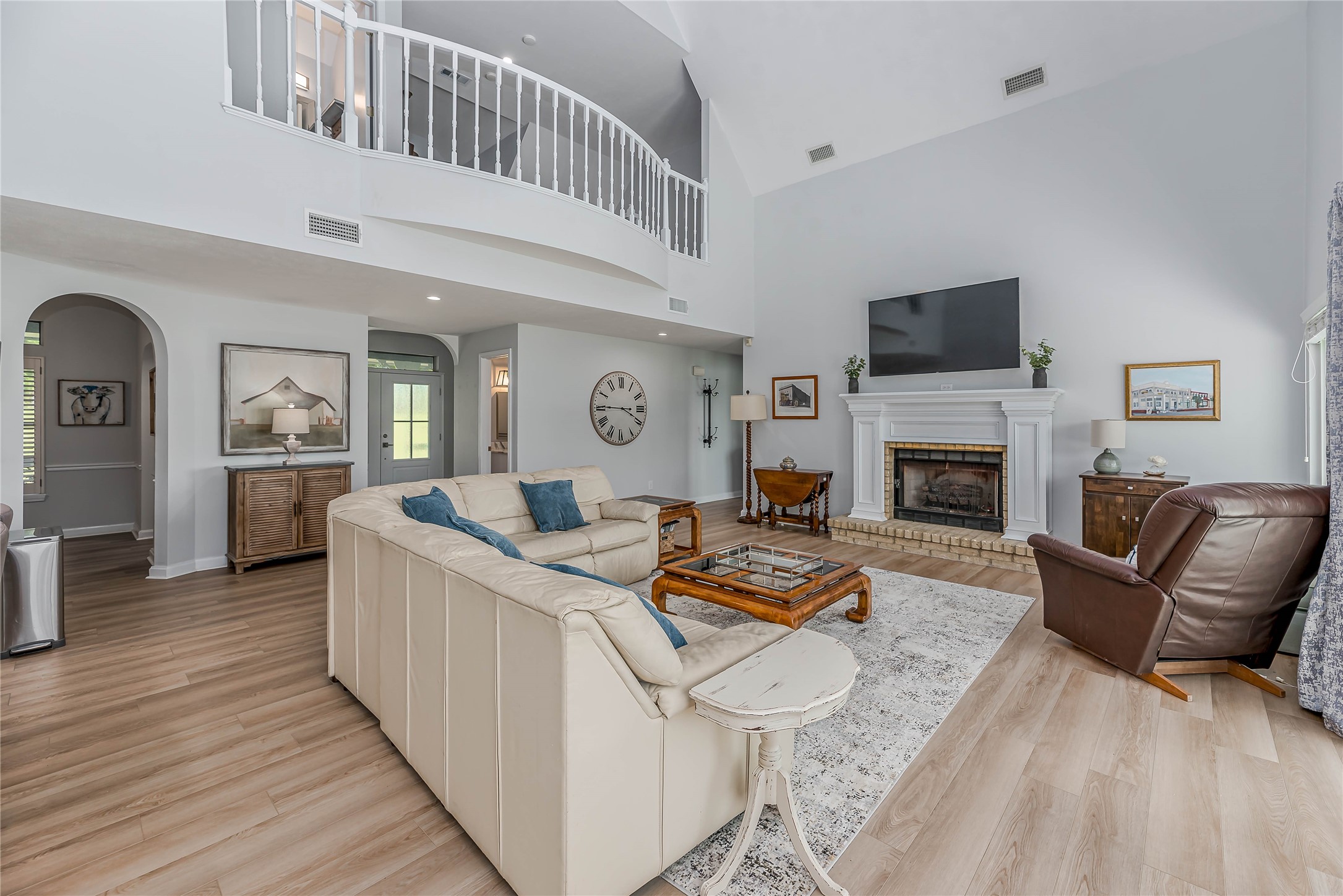331 Memphis Belle Trinity, TX 75862 - Photo 8 of 50 a living room with furniture and a fireplace