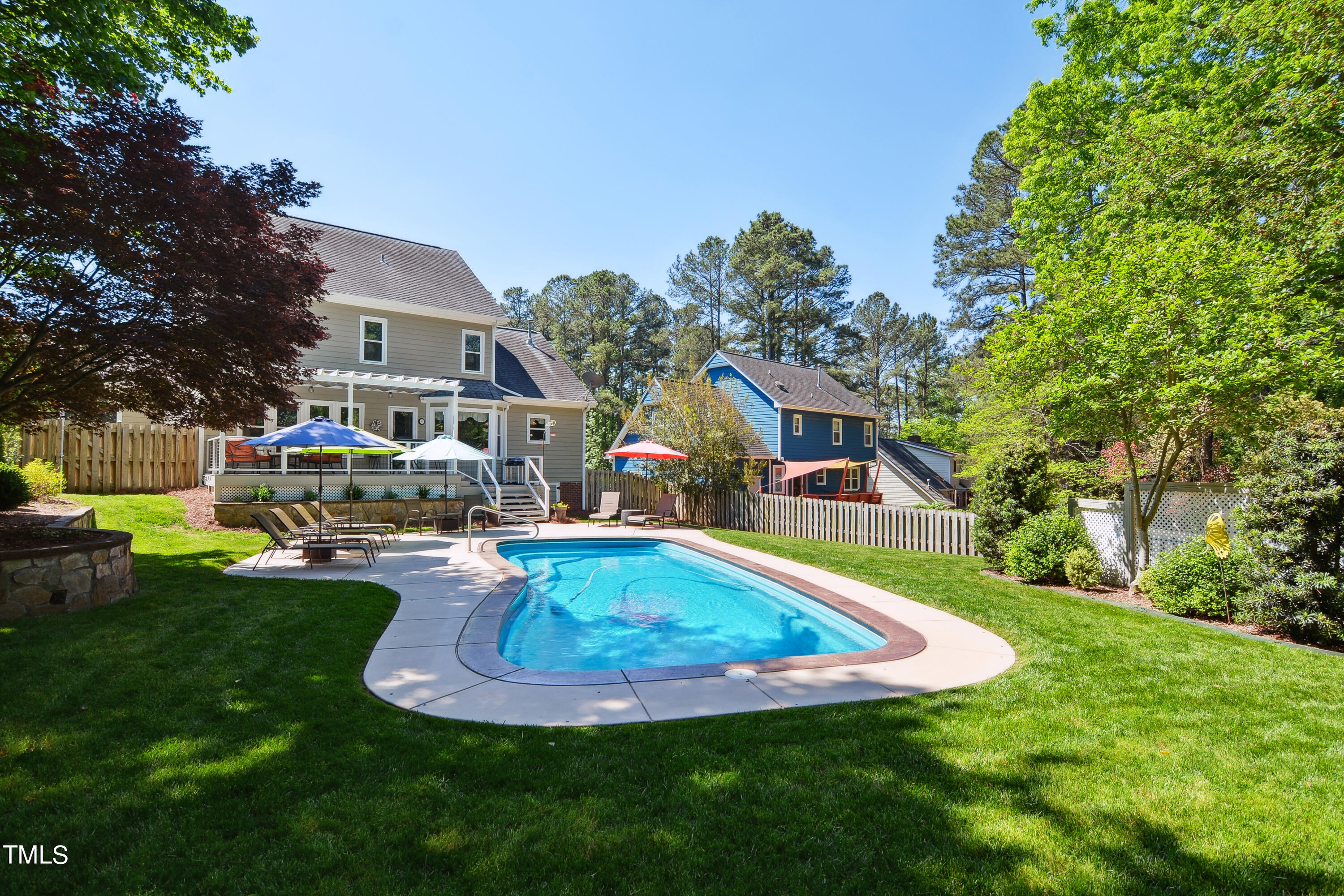300 Foley Drive Garner, NC 27529 - Photo 27 of 29 a view of a house with swimming pool