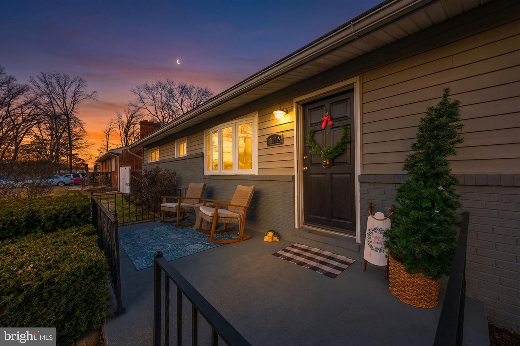 a view of a house with a patio