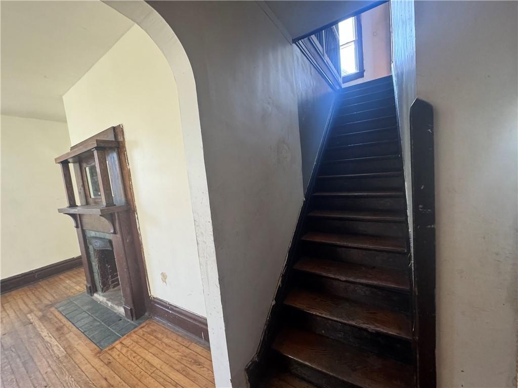 431 1st Street Allison, PA 15413 - Photo 14 of 15 a view of entryway and hall with wooden floor