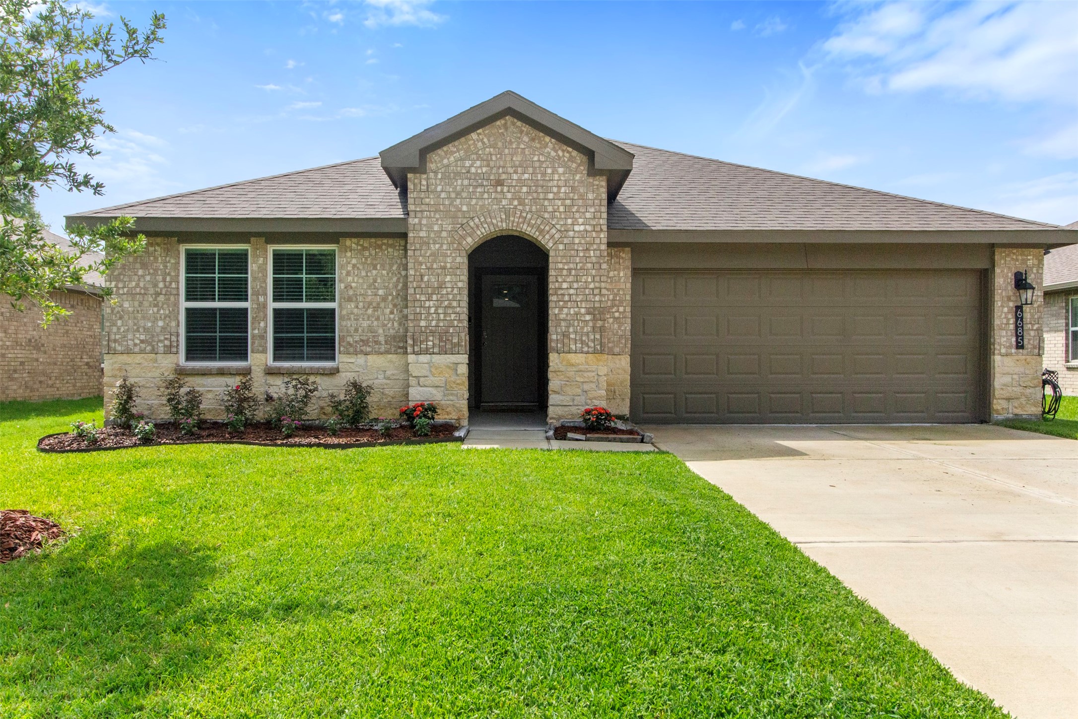 6685 Riplee Street Beaumont, TX 77713 - Photo 1 of 29 Beautiful Front View with brick and stone.