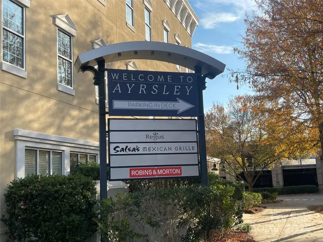 a sign on the side of a building