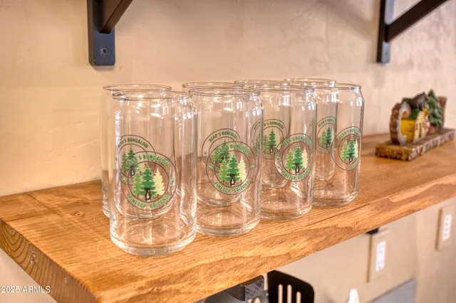 a view of a park with iron fence