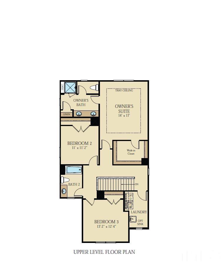 2997 Rise And Shine Road, Unit 559 WALKER A Apex, NC 27502 - Photo 3 of 14 a picture of a bench in front of a wall