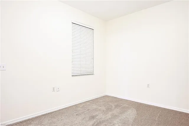 a view of a small space with window in it