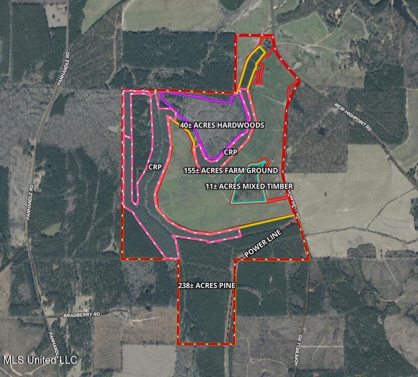 Weir-Highpoint Road McCool, MS 39108 - Photo 64 of 67 Aerial Map