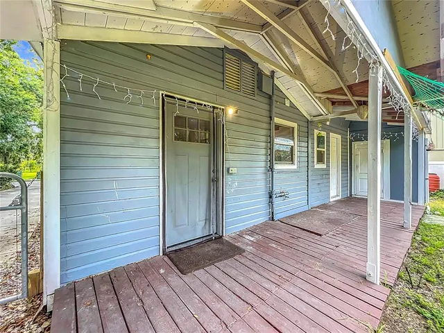 a view of a lake with a yard and ocean view
