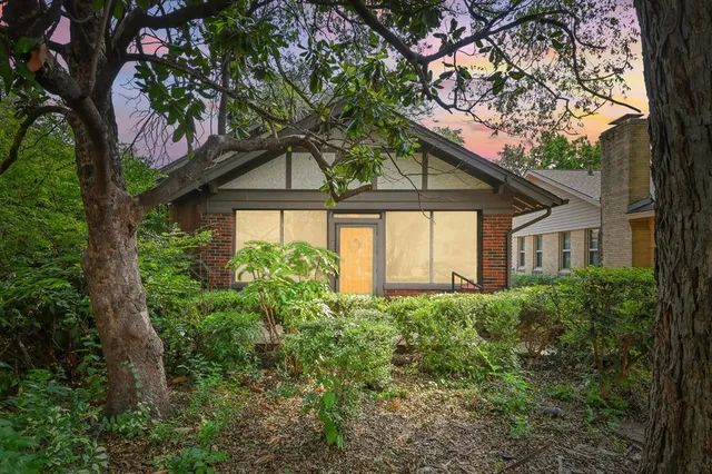a house with lots of trees