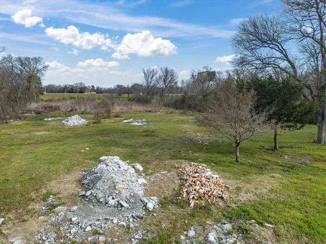 a big yard with lots of green space and plants