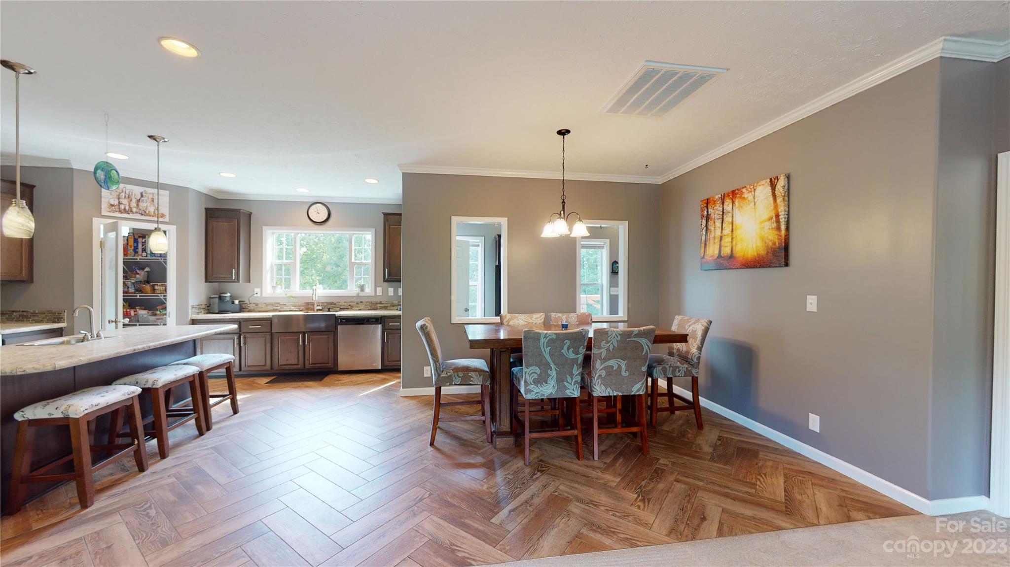 210 Mooseheart Ridge Marion, NC 28752 - Photo 7 of 37 a view of a dining room with furniture and window