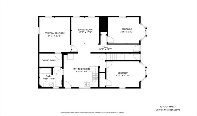 $2,600 | 155 Summer Street, Unit 155, Lowell, MA 01852