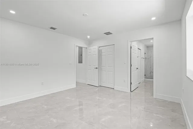 a view of backyard with green space