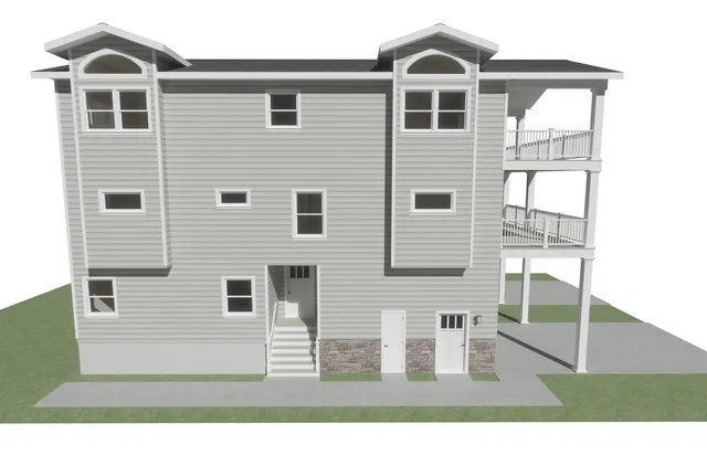 a black and white photo of a house