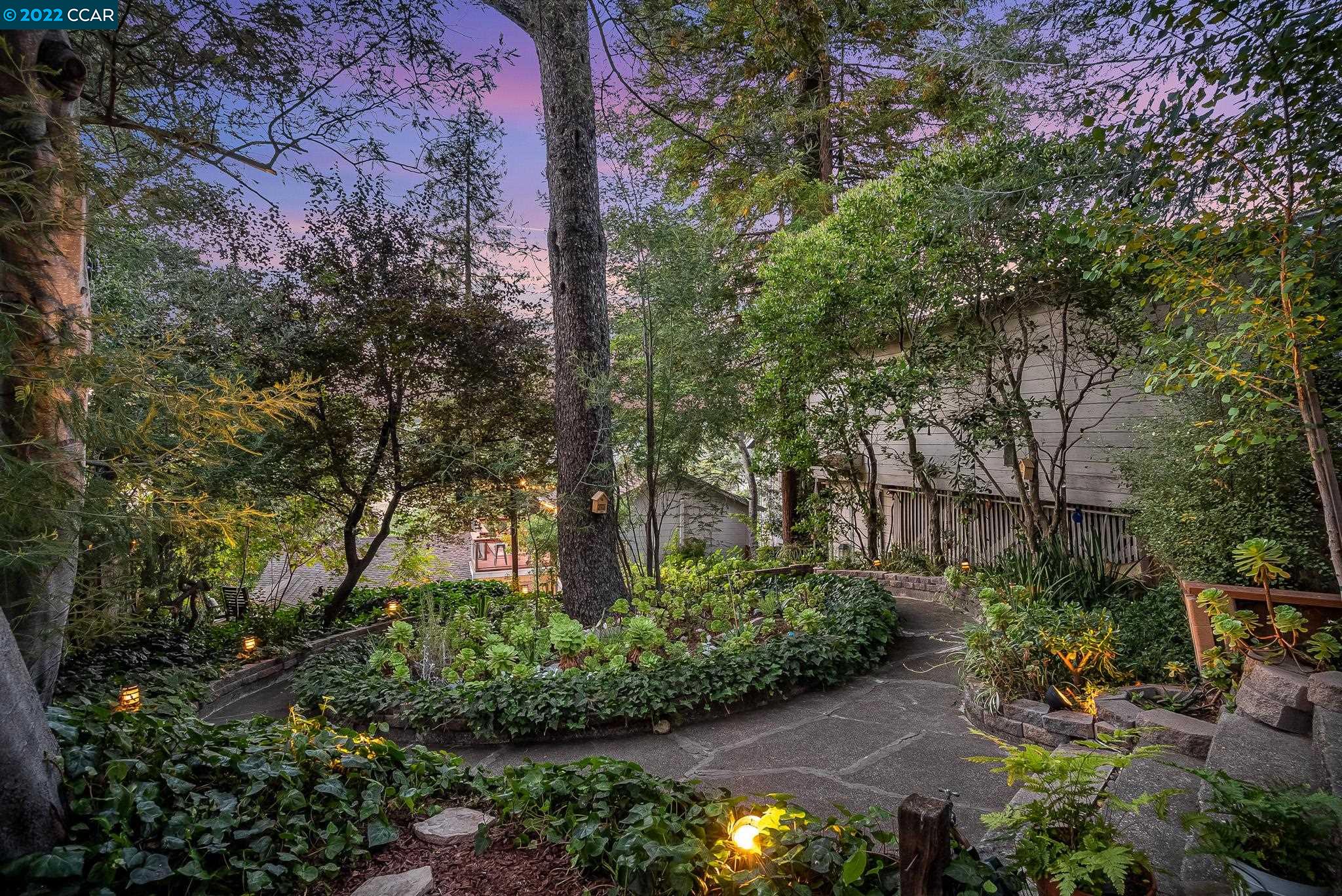 39 Barbara Road Orinda, CA 94563 - Photo 1 of 1 a view of a garden with large trees