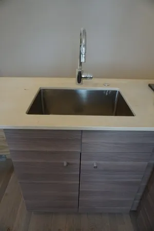 a close view of sink