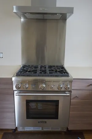 a close view of stove top oven