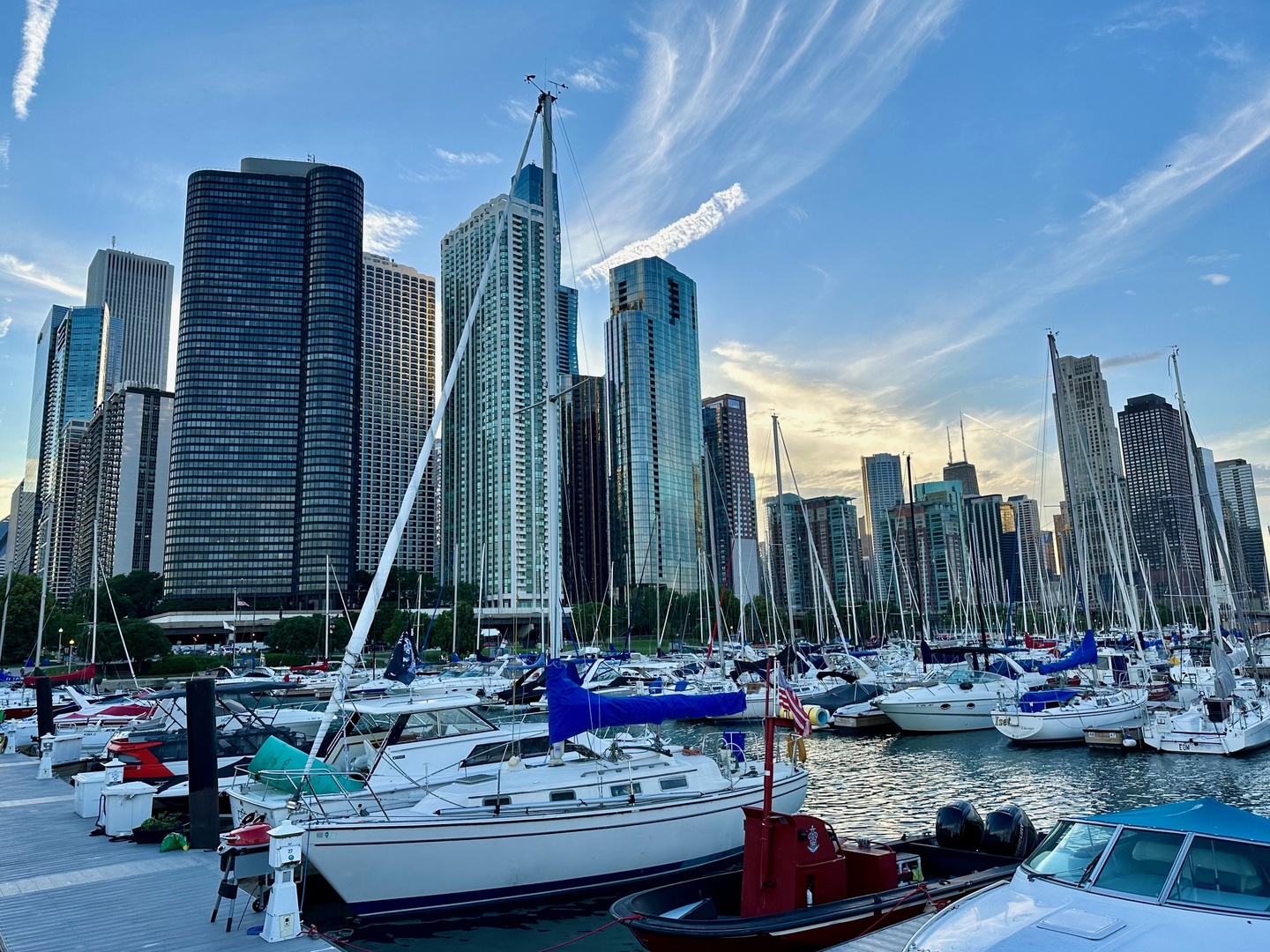 400 East Randolph Street, Unit 706 Chicago, IL 60601 - Photo 20 of 21 a view of a balcony with chairs and a potted plant